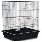 Square Top Parakeet Cage, BlackAppears new,