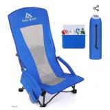 NEW Brace Master Beach Chair w/ Cup Holder &