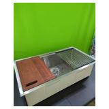 New 33"W Farmhouse Undermount Stainless Steel