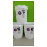 (3) Heavy Duty Food Grade 5 Gallon Buckets ....NO