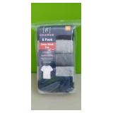 (6) Pack  Crew Neck tee shirts