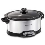 NEW 7 Q Hamilton Beach Programmable Slow Cooker