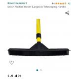 Dutch Rubber Broom (Large) w/ Telescoping