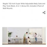 Regalo 192-Inch Super Wide Adjustable Baby Gate
