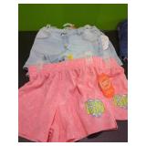 6 New Size7/8M Shorts, & 2 L10-12 Pink Shorts