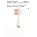 JONATHAN Y JYL2070A Dew Drop 32.75" Glass/Crystal