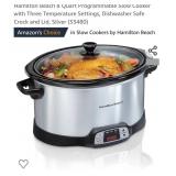 Hamilton Beach 8Q Slow Cooker *appears gently