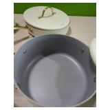 Paris Hilton Cookware Set.  This set is Well Used