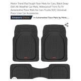 Motor Trend FlexTough Floor Mats for Cars, Black