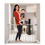NEW 29"- 49", 30"T Extra Wide Baby Gate, Grey