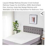 Lazyzizi Wedge Mattress Elevator 5-Inch Inclined