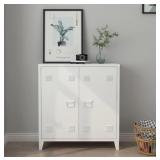 New Black Metal Office Locker with 2 Doors,