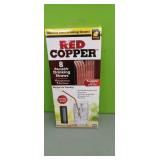 (8) Red Copper Drinking Straws
