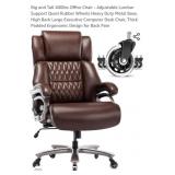 NEW Big & Tall 400lbs Office Chair, Brown