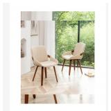 Set of 2, Mid Century Armless Accent Chairs,