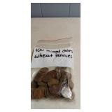 100 Mixed Dates Wheat Pennies