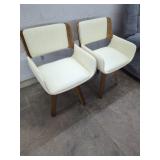 2 New Really Nice Mid Century Style Swivel Chairs