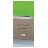 (3) 10 inch x 4 inch round glass vases