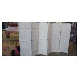 NEW 6 Panel Room Divider, White.