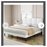 NEW Queen Size Upholstered Platform Bed &