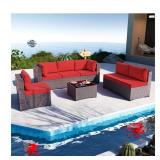 NEW 7pc Indoor/Outdoor Wicker Sofa Set,