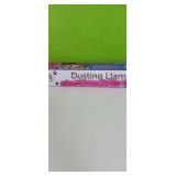 Dusting Llama duster