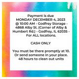 Payment & Location Info