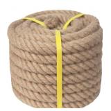New Twisted Manila Rope (2 in x 50 ft) Heavy Duty