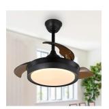 Retractable Ceiling Fan w/ Remote,