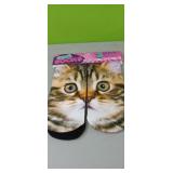 2 Pair Ladies 6-10  cat socks