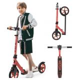 New  Red  Kick Scooter for Ages 6+, Max Load 240