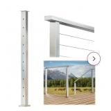 NEW 36" x 2" x 2" Stainless Steel Single-drill