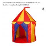 Red Floor Circus Tent Indoor Children Play House