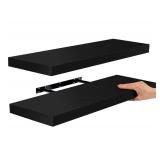 NEW Set of 2 Floating Shelves, 24" x 9"