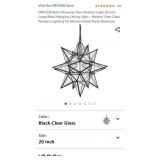 DIRYZON Boho Moravian Star Pendant Light 20 Inch