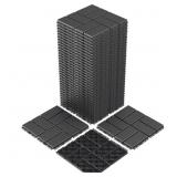 New Plastic Interlocking Deck Tiles, 36 Pack