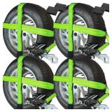 4 New VULCAN Car Tie Downs - Snap Hook -