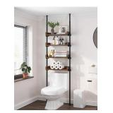 NEW 92" to 116" Over The Toilet Storage, 4-Tier,
