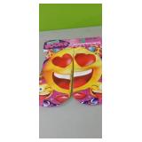 2 pair Ladies 6-10 Emoji socks