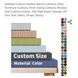 1- (20"x20"x4") Detiblue Custom Outdoor Bench