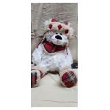 Hugfun International White Bear Hat Scarf Plush