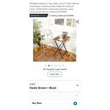 HOOBRO Folding TV Tray Tables, Set of 2 Side