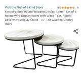 First of a Kind Round Wooden Display Risers - Set