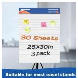 TFTAFAN Sticky Easel Pads Large lined Flip Chart