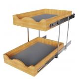NEW 2 Tier Pull Out Drawers For Cabinets 14" W x