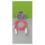 10ft  3-in-1 Charging Cable with streaming lights