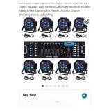 CO-Z LED Stage Lights DMX, 8 pcs 18x3W RGB Par