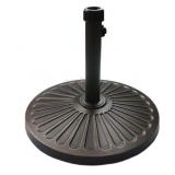 NEW 18" Antiqued Umbrella Base, 30.2-lbs Heavy