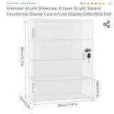 Acrylic Showcase, 4 Layer Acrylic Square