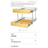 2 Tier Pull Out Cabinet Organizer (17" W x